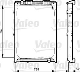 Valeo 730 323 - Радиатор, охлаждение двигателя unicars.by