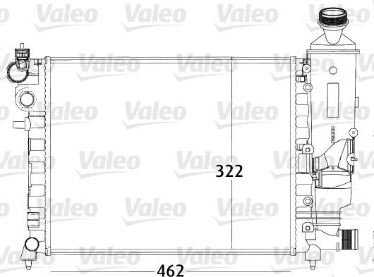 Valeo 731498 - Радиатор, охлаждение двигателя unicars.by