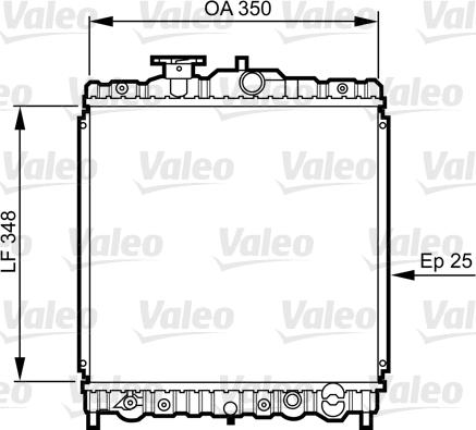 Valeo 731459 - Радиатор, охлаждение двигателя unicars.by