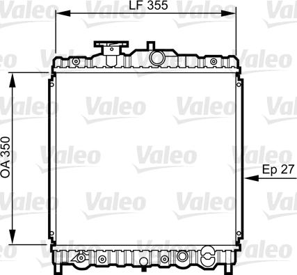 Valeo 731469 - Радиатор, охлаждение двигателя unicars.by