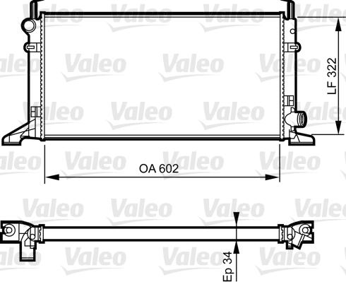 Valeo 731594 - Радиатор, охлаждение двигателя unicars.by