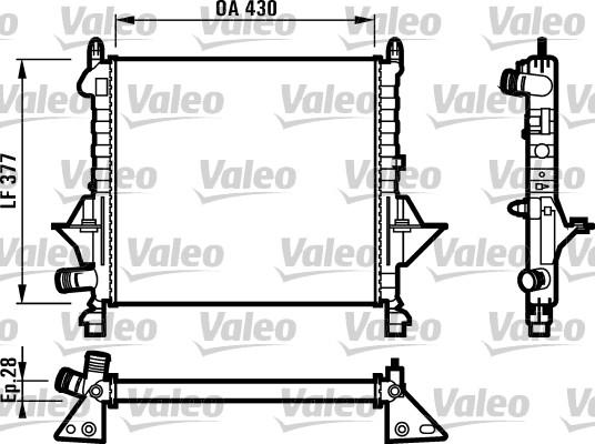 Valeo 731552 - Радиатор, охлаждение двигателя unicars.by