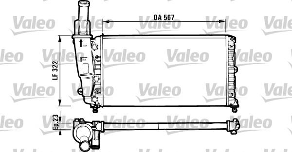 Valeo 731562 - Радиатор, охлаждение двигателя unicars.by