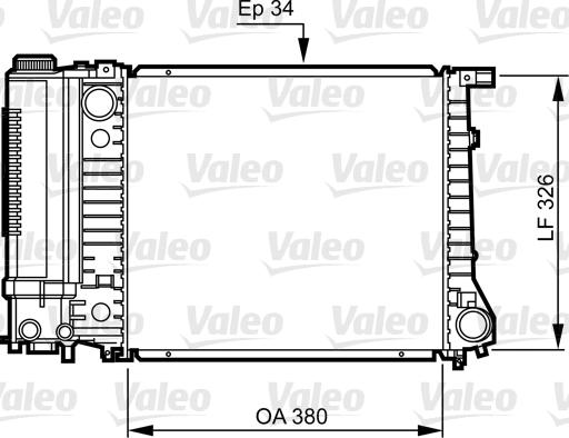 Valeo 731509 - Радиатор, охлаждение двигателя unicars.by