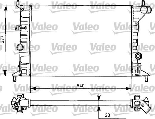 Valeo 731525 - Радиатор, охлаждение двигателя unicars.by