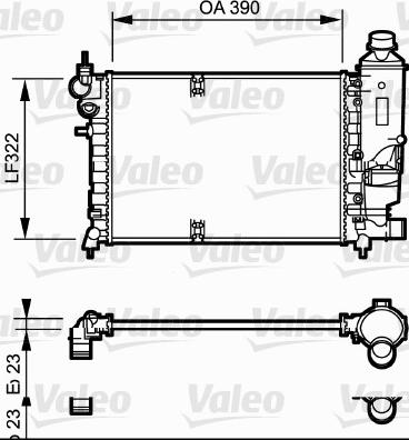 Valeo 731528 - Радиатор, охлаждение двигателя unicars.by