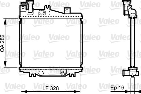 Valeo 731625 - Радиатор, охлаждение двигателя unicars.by