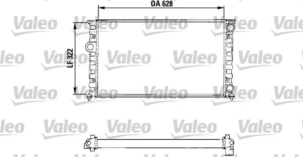 Valeo 731025 - Радиатор, охлаждение двигателя unicars.by