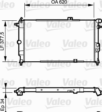 Valeo 731174 - Радиатор, охлаждение двигателя unicars.by