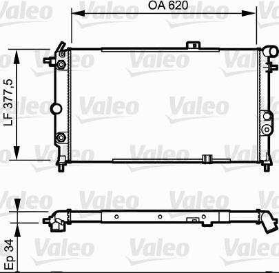 Valeo 731175 - Радиатор, охлаждение двигателя unicars.by