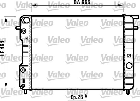 Valeo 731840 - Радиатор, охлаждение двигателя unicars.by