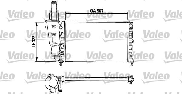 Valeo 731374 - Радиатор, охлаждение двигателя unicars.by