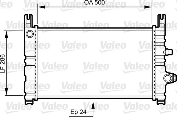 Valeo 731299 - Радиатор, охлаждение двигателя unicars.by