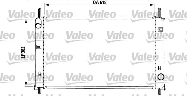 Valeo 731257 - Радиатор, охлаждение двигателя unicars.by