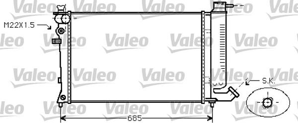 Valeo 731753 - Радиатор, охлаждение двигателя unicars.by