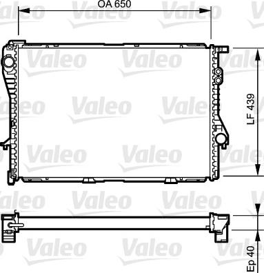 Valeo 731764 - Радиатор, охлаждение двигателя unicars.by