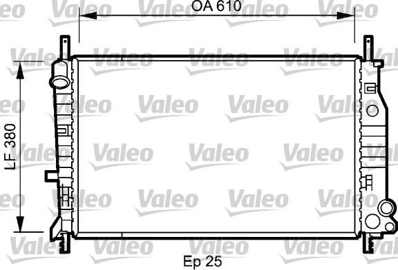 Valeo 731724 - Радиатор, охлаждение двигателя unicars.by