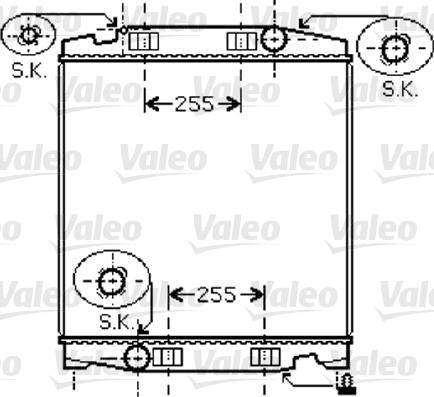 Valeo 733410 - Радиатор, охлаждение двигателя unicars.by