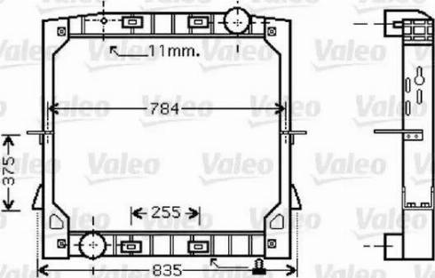 Valeo 733412 - Радиатор, охлаждение двигателя unicars.by