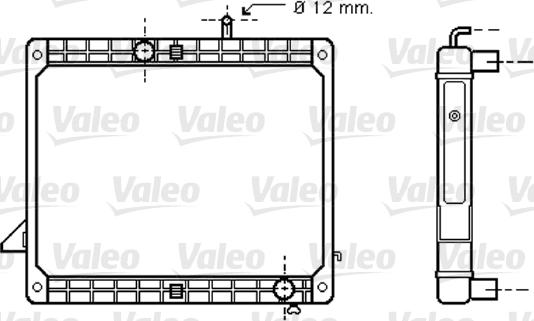 Valeo 733421 - Радиатор, охлаждение двигателя unicars.by