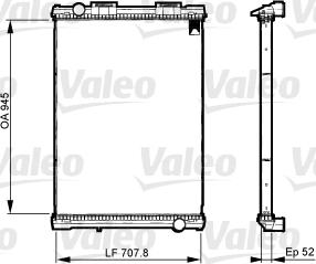 Valeo 733511 - Сердцевина радиатора, охлаждение двигателя unicars.by