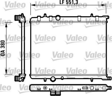 Valeo 732908 - Радиатор, охлаждение двигателя unicars.by