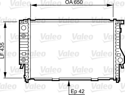 Valeo 732099 - Радиатор, охлаждение двигателя unicars.by