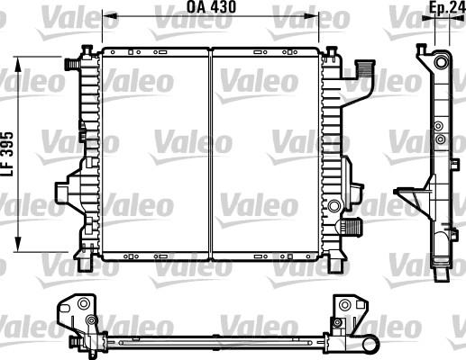 Valeo 732819 - Радиатор, охлаждение двигателя unicars.by