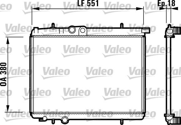 Valeo 732306 - Радиатор, охлаждение двигателя unicars.by