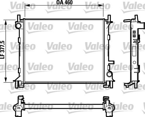 Valeo 732731 - Радиатор, охлаждение двигателя unicars.by