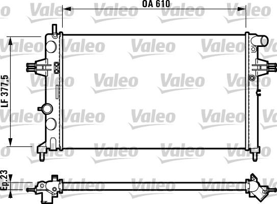 Valeo 732729 - Радиатор, охлаждение двигателя unicars.by