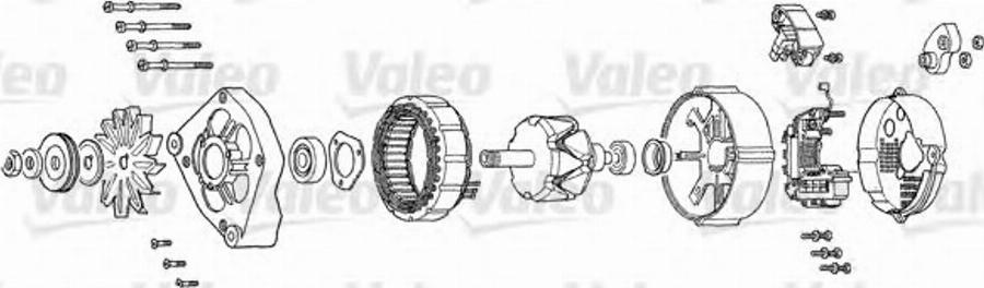 Valeo A14V03 - Регулятор напряжения, генератор unicars.by