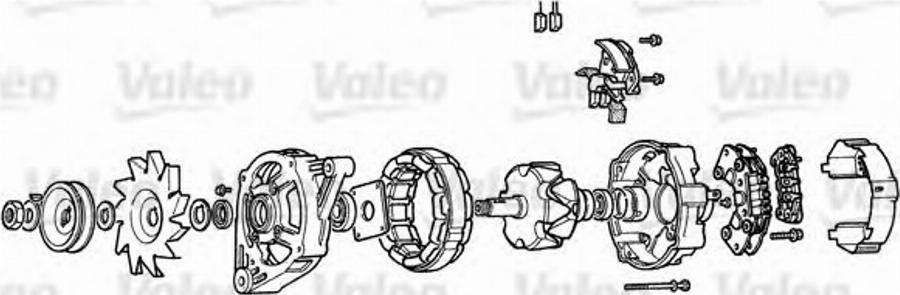 Valeo A11R4 - Регулятор напряжения, генератор unicars.by