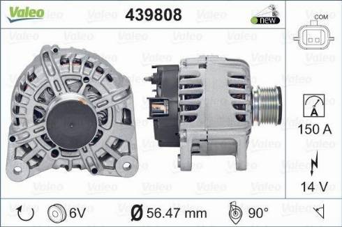 Valeo FG15T056 - Генератор unicars.by