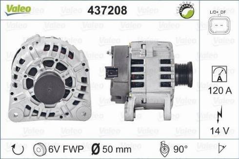 Valeo SG12B123 - Генератор unicars.by