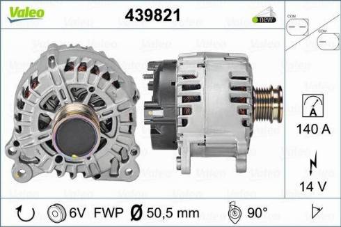 Valeo TG14C049 - Генератор unicars.by