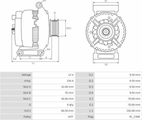 Valeo TG15C094 - Генератор unicars.by