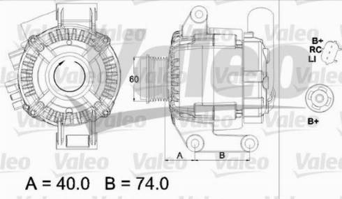 Valeo TG12C109 - Генератор unicars.by