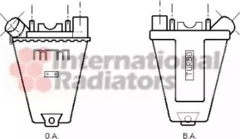 Van Wezel 40004139 - Интеркулер, теплообменник турбины unicars.by