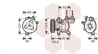 Van Wezel 4000K318 - Компрессор кондиционера unicars.by