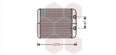 Van Wezel 43006343 - Теплообменник, отопление салона unicars.by