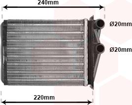 Van Wezel 43006380 - Теплообменник, отопление салона unicars.by