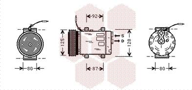 Van Wezel 4300K067 - Компрессор кондиционера unicars.by