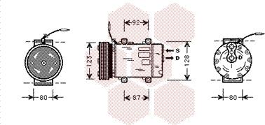 Van Wezel 4300K243 - Компрессор кондиционера unicars.by