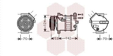 Van Wezel 4700K063 - Компрессор кондиционера unicars.by