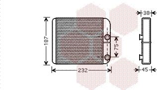 Van Wezel 59006129 - Теплообменник, отопление салона unicars.by