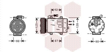 Van Wezel 5900K029 - Компрессор кондиционера unicars.by