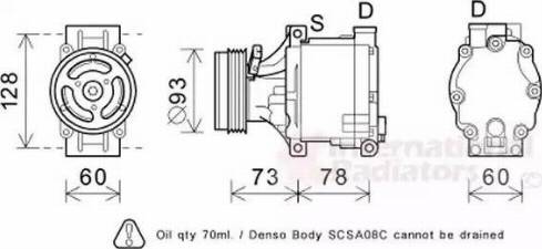 Van Wezel 5100K099 - Компрессор кондиционера unicars.by