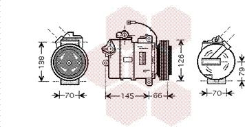 Van Wezel 5800K261 - Компрессор кондиционера unicars.by