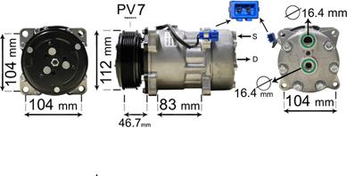 Van Wezel 5800K288 - Компрессор кондиционера unicars.by